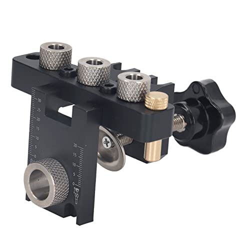 Dübelbohrführung , präzise Positionierung aus Aluminiumlegierung , sichere Befestigung , hochfestes Dübellehren Set 3 in 1 mit Messing Begrenzungsblock für die Holzbearbeitung Dübelbohrführung , präzise Positionierung aus Aluminiumlegierung , sichere Befestigung , hochfestes Dübellehren Set 3 in 1 mit Messing Begrenzungsblock für die Holzbearbeitung von FOLOSAFENAR