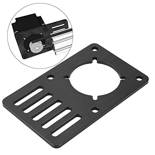 FOLOSAFENAR Druckermotor-Montageplatte, 23 Schrittmotor-Montageplatte für CNC-3D-Drucker, Aluminium-Montageplattenhalterung, Druckerteilehalter, Druckerzubehör von FOLOSAFENAR