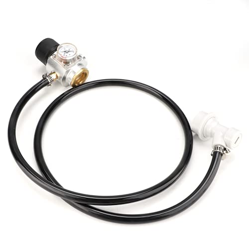 FOLOSAFENAR Gasreglerleitung, Mini Haltbarkeit Stabiler CO2 Regler Gasregler für Flasche für 6ac 6g Gewinde von FOLOSAFENAR