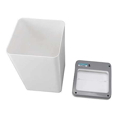 FOLOSAFENAR Smart-Mülleimer, Benutzerfreundlicher Smart-Induction-Desktop-Mülleimer für Badezimmer und Büro (Weiß) von FOLOSAFENAR