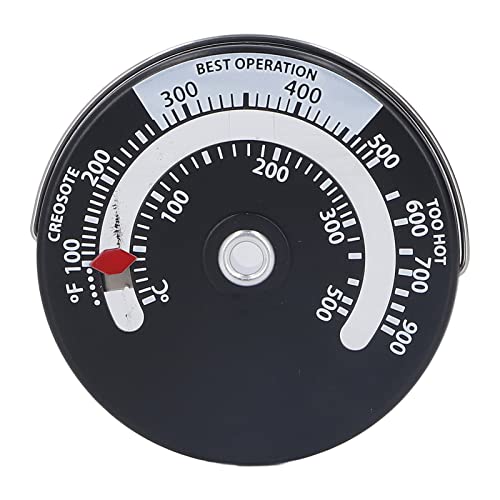 Kaminthermometer, Magnetisches Ofenthermometer mit Langer Lebensdauer 0-500 ℃ für Schlafzimmer von FOLOSAFENAR