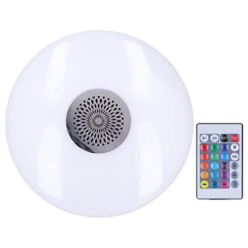 RGB-Deckenlampe, 24 W LED-Deckenleuchte Zur Unterputzmontage, RGB-Farbwechsel-Musiklampe, mit Fernbedienung, Intelligenter Musiklautsprecher, für Schlafzimmer, Wohnzimmer, Kinderzimmer Usw von FOLOSAFENAR