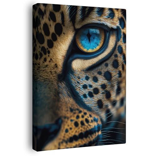 FOMACO Inspiring Art - Leoparden Wandbild - 20x30 cm Hochformat - Leopard Predator Gaze - Tier Leinwand ColorWorld - Coole Tier-Porträts & Animals Closeup Kunstdruck Bilder FOMACO Inspiring Art - Leoparden Wandbild - 20x30 cm Hochformat - Leopard Predator Gaze - Tier Leinwand ColorWorld - Coole Tier-Porträts & Animals Closeup Kunstdruck Bilder von FOMACO Inspiring Art