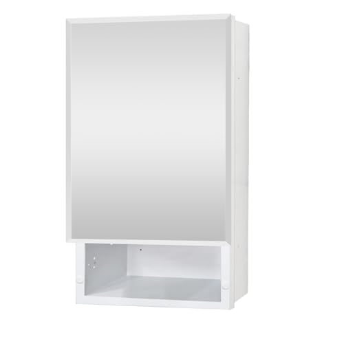 FOMAYKO Spiegelschrank, 40,6 x 66 cm, einfach und schön, großer Stauraum, mattes Weiß für Badezimmer-Waschtisch FOMAYKO Spiegelschrank, 40,6 x 66 cm, einfach und schön, großer Stauraum, mattes Weiß für Badezimmer-Waschtisch von FOMAYKO