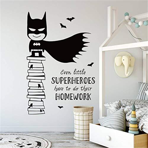 FOMBV Wandaufkleber Echt Rushed Batman Vinyl Superheld Art Home Decor Wandaufkleber für Kinder Kinderzimmer Leben Aufkleber Poster von FOMBV