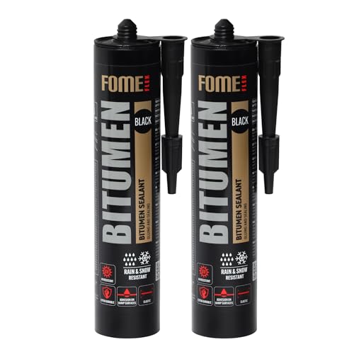 Fome Flex Bitumendichtstoff 2x300 ml – Wasserdichte Dichtmasse für Außen, Dachreparaturmasse für Bitumenoberflächen – Perfekte Abdichtung für Profis Fome Flex Bitumendichtstoff 2x300 ml – Wasserdichte Dichtmasse für Außen, Dachreparaturmasse für Bitumenoberflächen – Perfekte Abdichtung für Profis von FOME FLEX