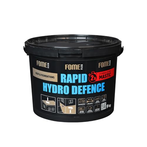 Universalabdichtung und Feuchtigkeitssperre auf Polymer-Bitumen basis FOME FLEX Rapid Hydro Defence 9kg für Dach, Wände und Fundament Universalabdichtung und Feuchtigkeitssperre auf Polymer-Bitumen basis FOME FLEX Rapid Hydro Defence 9kg für Dach, Wände und Fundament von FOME FLEX