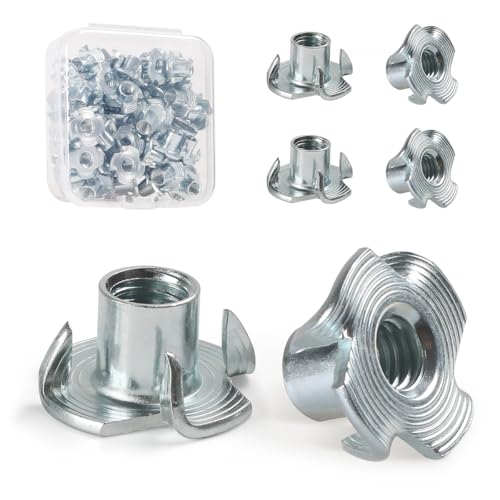 FOMGIIN Einschlagmuttern M5 X 8mm, 50 Stück Gewindeeinsatz Einschlagmutter Schlagmuttern,Kohlenstoffstahl Einschraubmutter mit 4 Einschlagspitzen für Kunststoff Holz, DIN 6930 / ISO 6930g FOMGIIN Einschlagmuttern M5 X 8mm, 50 Stück Gewindeeinsatz Einschlagmutter Schlagmuttern,Kohlenstoffstahl Einschraubmutter mit 4 Einschlagspitzen für Kunststoff Holz, DIN 6930 / ISO 6930g von FOMGIIN