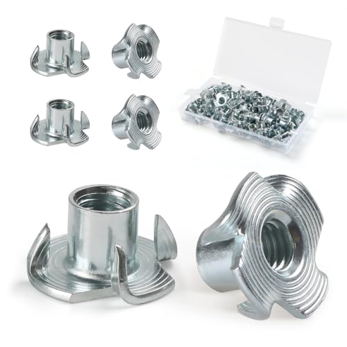 FOMGIIN Einschlagmuttern M8 X 11mm, 50 Stück Gewindeeinsatz Einschlagmutter Schlagmuttern,Kohlenstoffstahl Einschraubmutter mit 4 Einschlagspitzen für Kunststoff Holz, DIN 6930 / ISO 6930g FOMGIIN Einschlagmuttern M8 X 11mm, 50 Stück Gewindeeinsatz Einschlagmutter Schlagmuttern,Kohlenstoffstahl Einschraubmutter mit 4 Einschlagspitzen für Kunststoff Holz, DIN 6930 / ISO 6930g von FOMGIIN