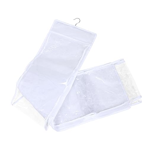 FOMIYES 1 Stück Türhängendes Aufbewahrungstasche für Handtaschen Transparente Doppelseitige Fächer Mittelgroß für Schlafzimmer Schrank Platzsparend Atmungsaktiv von FOMIYES