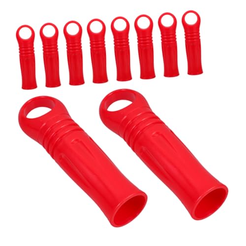 FOMIYES 10 Stück Teiliges Kunststoff Besenstiel Griff Endkappen Langlebige Mop Stangen Hülse mit Schraubbarer Verbindung Vielseitig für Haushalts Gewerbereinigung Einfache Montage Rotes FOMIYES 10 Stück Teiliges Kunststoff Besenstiel Griff Endkappen Langlebige Mop Stangen Hülse mit Schraubbarer Verbindung Vielseitig für Haushalts Gewerbereinigung Einfache Montage Rotes von FOMIYES