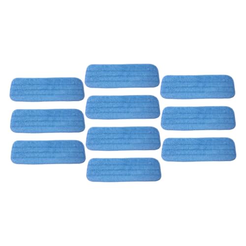 FOMIYES 10 Stück Teiliges Waschbare Mikrofasermopp pads Wiederverwendbar Mop ersatztücher Sprühmopp Nachfüllungen Geeignet für Hartböden Fliesen Parkett Reinigung von FOMIYES