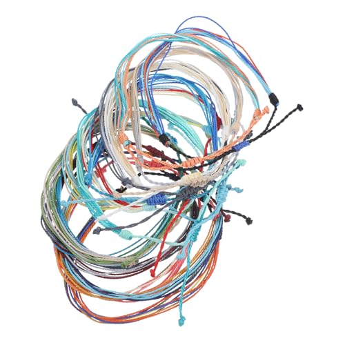 FOMIYES 16 Stück Teiliges Wasserdichtes Boho Knöchelarmband Geflochtene Fußkettchen für Damen und Herren Modisches Schmuckstück für Strand und Freizeit Zufällige Farbe von FOMIYES