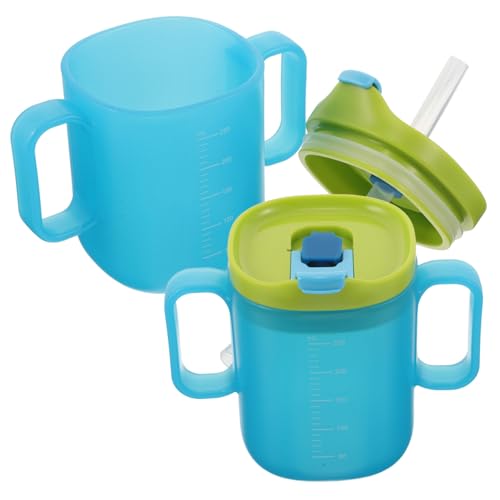 FOMIYES 2 Stück Auslaufsichere Trinkbecher mit Deckel und Strohhalm Wiederverwendbar für Senioren Vielseitig für Wasser Milch Saft und Smoothies Spillproof Trainingsbecher FOMIYES 2 Stück Auslaufsichere Trinkbecher mit Deckel und Strohhalm Wiederverwendbar für Senioren Vielseitig für Wasser Milch Saft und Smoothies Spillproof Trainingsbecher von FOMIYES