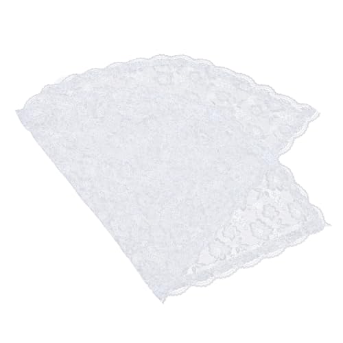 FOMIYES 2 Stück Kurzspitze Mantilla Schleier Damen Spitzen Haarschal Hochzeit Kopfbedeckung Eleganter Kurzschal Brautschleier Weiß für Festliche Anlässe Kirchliche Zeremonien FOMIYES 2 Stück Kurzspitze Mantilla Schleier Damen Spitzen Haarschal Hochzeit Kopfbedeckung Eleganter Kurzschal Brautschleier Weiß für Festliche Anlässe Kirchliche Zeremonien von FOMIYES