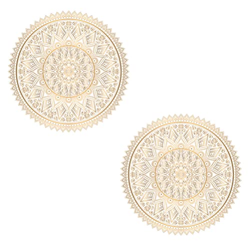 FOMIYES Mandala Aufkleber, Boho Mandala Wandtattoo, Mandala Wandaufkleber für Zuhause Wohnzimmer 2 Stücke von FOMIYES