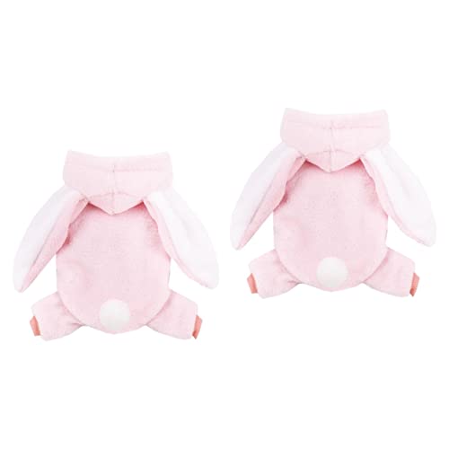 FOMIYES 2st Kleiner Hund Hasenkostü Welpenkostü Kopfhörerzubehör Ohren Kleine Hunde-Outfits Osterhasen-Outfit Für Hunde Welpen-Outfits Hundemantel Hundehasen-Outfit Weihnachten Haustier von FOMIYES