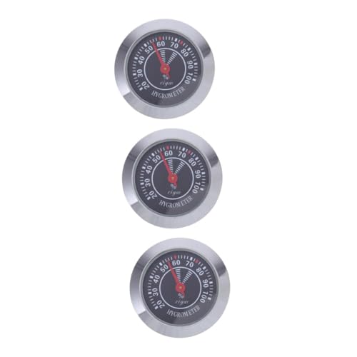 FOMIYES 3 Stück Analoges Hygrometer für Zigarrenhumidor Rundmechanisches Hygrometer für Präzise Luftfeuchtigkeit für Zigarrenliebhaber und Musiker Batteriefrei Design für Zuhause FOMIYES 3 Stück Analoges Hygrometer für Zigarrenhumidor Rundmechanisches Hygrometer für Präzise Luftfeuchtigkeit für Zigarrenliebhaber und Musiker Batteriefrei Design für Zuhause von FOMIYES