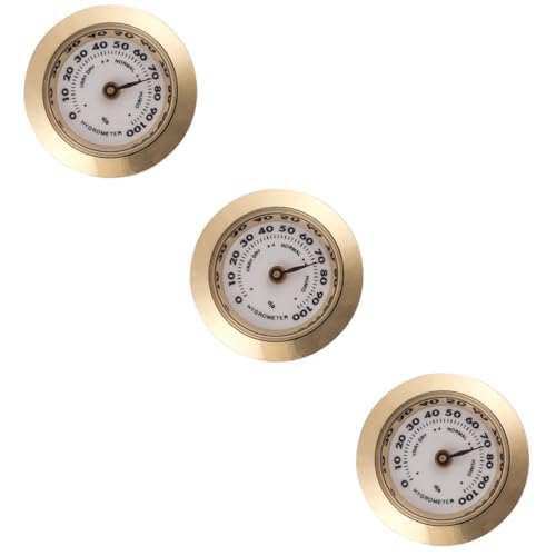 FOMIYES 3 Stück Hochpräzises Hygrometer für Humidor Elegantes Rundes Feuchtigkeitsmessgerät Robustem Metall für Zigarrenboxen und Unterwegs Präzise Messung Luftfeuchtigkeit FOMIYES 3 Stück Hochpräzises Hygrometer für Humidor Elegantes Rundes Feuchtigkeitsmessgerät Robustem Metall für Zigarrenboxen und Unterwegs Präzise Messung Luftfeuchtigkeit von FOMIYES