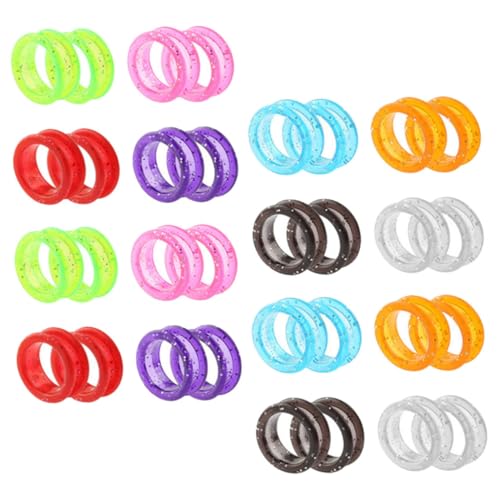 FOMIYES 32 Stück Teiliges Silikon Fingerschutz Scheren mit Komfortablem Griff Ergonomischem Design und Rutschfestem für Friseure und Tierpfleger zur Handermüdungsreduzierung und von FOMIYES