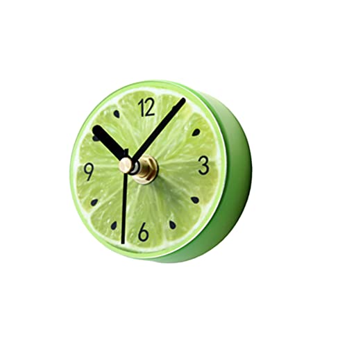 FOMIYES 3D-wanduhr Obst-Magnet-Uhr Magnetische Digitaluhr Kühlschrankuhren Batteriebetrieben Dekorative Kühlschrankuhr Obst Wanduhr Stille Uhr Whiteboard-Magnet Modern Marine Büro Timer von FOMIYES