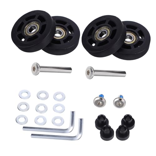 FOMIYES 4 Stück Ersatz Kofferrollen Gummi Räder mit Drehgelenk Leicht zu Montieren Passend für Gepäck Koffer Reparatur Schwarz FOMIYES 4 Stück Ersatz Kofferrollen Gummi Räder mit Drehgelenk Leicht zu Montieren Passend für Gepäck Koffer Reparatur Schwarz von FOMIYES