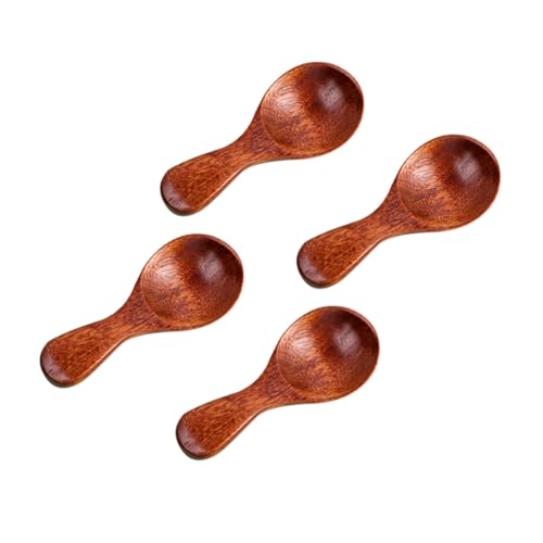 FOMIYES 4 Stück Kleine Holzlöffel Kurzgriff Mini Teelöffel aus Hochwertigem Nanmu holz für Milchpulver Eiscreme Dessert Küchenzubehör Vielseitig Verwendbar FOMIYES 4 Stück Kleine Holzlöffel Kurzgriff Mini Teelöffel aus Hochwertigem Nanmu holz für Milchpulver Eiscreme Dessert Küchenzubehör Vielseitig Verwendbar von FOMIYES
