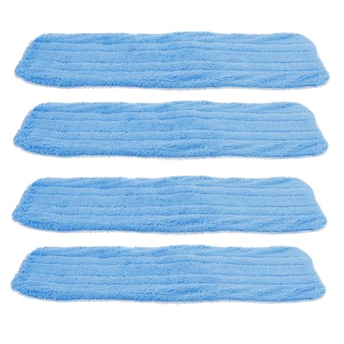 FOMIYES 4 Stück Teiliges Mop Pads Ersatzbezug Mikrofaser Waschbar Wiederverwendbar Hochsaugfähig Schnelltrocknend Für Hartböden Vinyl Fliesen Holz Bodenwischer Reinigungspads von FOMIYES