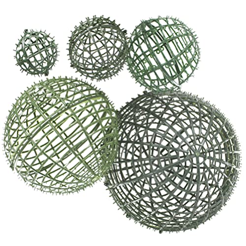 FOMIYES 5 Stück Kunstrasen Ball Rahmen Buchsbaum Formschnitt Kunststoff Ball Rack Blumenarrangement Pflanzen Bälle Unterstützung für Hausgarten Outdoor Hochzeitsdekoration von FOMIYES