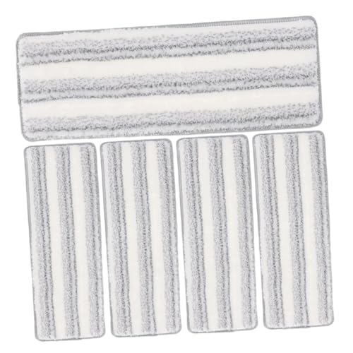 FOMIYES 5 Stück Waschbare Mikrofaser Ersatzpads für Flachen Bodenwischer Selbstklebend für Schnelles Wechseln Wiederverwendbare Wischmopp Bezüge mit Strapazierfähigem Streifen Design für FOMIYES 5 Stück Waschbare Mikrofaser Ersatzpads für Flachen Bodenwischer Selbstklebend für Schnelles Wechseln Wiederverwendbare Wischmopp Bezüge mit Strapazierfähigem Streifen Design für von FOMIYES