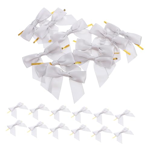 FOMIYES 50 Stück Satin-schleifen mit Drahtverschluss Fertige Kleine Bänder für Kuchen Geschenkdekoration Wiederverwendbar Langlebig Silber für DIY Bastelprojekte und Feiern FOMIYES 50 Stück Satin-schleifen mit Drahtverschluss Fertige Kleine Bänder für Kuchen Geschenkdekoration Wiederverwendbar Langlebig Silber für DIY Bastelprojekte und Feiern von FOMIYES