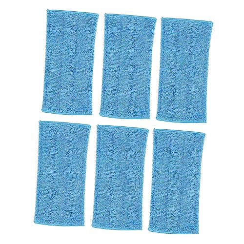 FOMIYES 6 Stück Mikrofaser Ersatzpads für Bodenwischer Wiederverwendbar und Waschbar Geeignet für Fliesen und Linoleumböden von FOMIYES