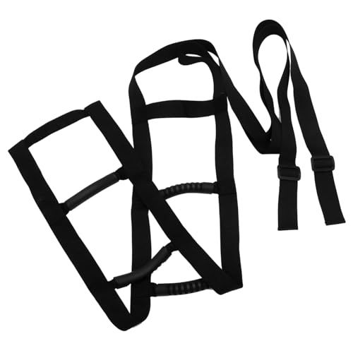 FOMIYES Bettleiter Aufrichthilfe mit Gepolsterten Griffen Verstellbarer Strickleiter für Senioren und Patienten Einfache Montage Werkzeug Stabile Betthilfe zum Sitzen und Hochziehen von FOMIYES