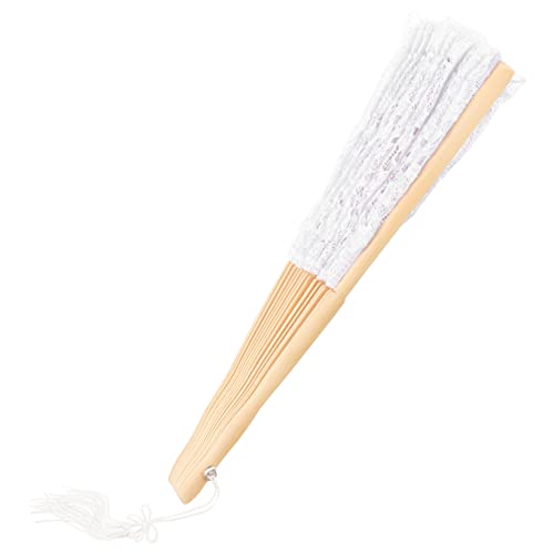FOMIYES Faltbarer Handfächer Spitze Eleganter Vintage Look für Hochzeiten und Cosplay Leicht und Tragbar Perfektes Accessoire für Dekoration FOMIYES Faltbarer Handfächer Spitze Eleganter Vintage Look für Hochzeiten und Cosplay Leicht und Tragbar Perfektes Accessoire für Dekoration von FOMIYES