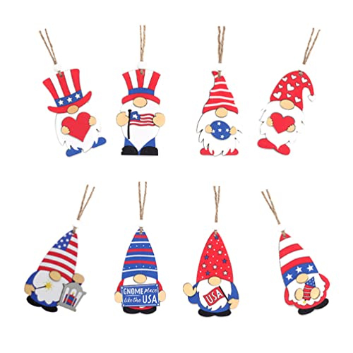FOMIYES Frühlingsschmuck Wichtel Figuren Anh?nger Holz 4 Juli Deko 8 Stück H?lzerne H?ngende Ornamente Tomte Wichtel Baumanh?nger Amerikanischer Unabh?ngigkeitstag USA Party Deko FOMIYES Frühlingsschmuck Wichtel Figuren Anh?nger Holz 4 Juli Deko 8 Stück H?lzerne H?ngende Ornamente Tomte Wichtel Baumanh?nger Amerikanischer Unabh?ngigkeitstag USA Party Deko von FOMIYES