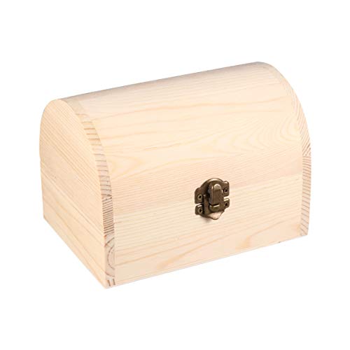 FOMIYES Handgemachte Holzkiste Jungen Und Mädchen Aufbewahrungsboxen Dekorative Aufbewahrung Unvollendete Lock Box Home Decor von FOMIYES