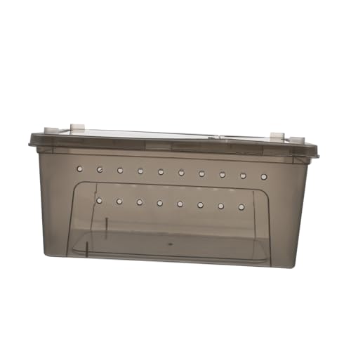 FOMIYES Kunststoff-Reptilien-zuchtbox Mit Futterspender Belüftungslöcher Für Luftzirkulation Transparent Für Sichtbarkeit Sicher Und Einfach Zu Handhaben FOMIYES Kunststoff-Reptilien-zuchtbox Mit Futterspender Belüftungslöcher Für Luftzirkulation Transparent Für Sichtbarkeit Sicher Und Einfach Zu Handhaben von FOMIYES