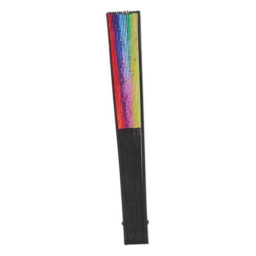 FOMIYES Klassischer Faltbarer Handfächer Farbenfrohes Design Robust und Langlebig als Tanz und Party Accessoire Sowie Fotorequisite von FOMIYES