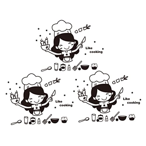 FOMIYES Küchenzubehör 3er-pack Entfernbare Wandaufkleber Kreatives Pvc Für Küche Und Esszimmer von FOMIYES