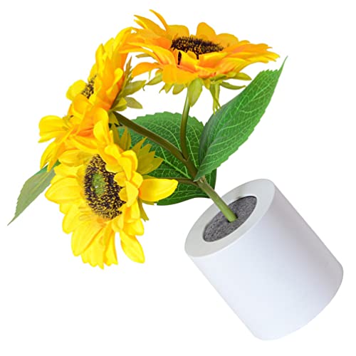 FOMIYES Led-Sonnenblumenlicht Leuchtende Sonnenblumen-Topfbonsai Beleuchtete Sonnenblumen-Ornament USB-Nachttischlampe Für Zuhause Schlafzimmer Wohnzimmer von FOMIYES