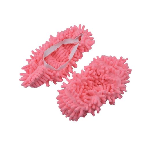 FOMIYES Mopp Hausschuhe aus Chenille mit Verstellbarem Gummiband Rutschfeste Bodenreinigungslatschen für Schuhgrößen Hohe Wasseraufnahme für Holz Fliesen und Vinylböden Rosa FOMIYES Mopp Hausschuhe aus Chenille mit Verstellbarem Gummiband Rutschfeste Bodenreinigungslatschen für Schuhgrößen Hohe Wasseraufnahme für Holz Fliesen und Vinylböden Rosa von FOMIYES