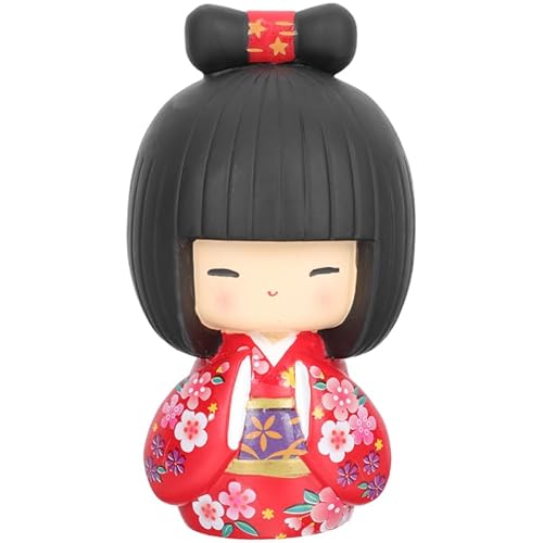 FOMIYES Wohnkultur Puppen Kimono- Figuren Japanische Kokeshi- Roter Kimono Sammlerfigur Traditionelles Desktop- Ornament für Restaurant Tischdekoration Japanische Puppen Geisha FOMIYES Wohnkultur Puppen Kimono- Figuren Japanische Kokeshi- Roter Kimono Sammlerfigur Traditionelles Desktop- Ornament für Restaurant Tischdekoration Japanische Puppen Geisha von FOMIYES