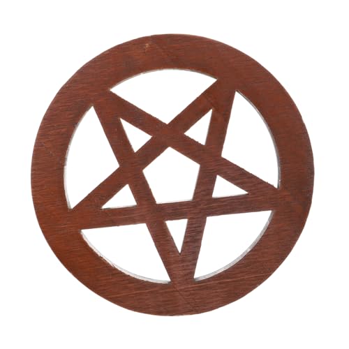 FOMIYES Holz Altar Ornament Mit Fünfzackigem Stern Dekorative Holzfliese Für Zuhause Ritual Und Opferzeremonien Einzigartiges Design Für Spirituelle Räume Und Wohnkultur FOMIYES Holz Altar Ornament Mit Fünfzackigem Stern Dekorative Holzfliese Für Zuhause Ritual Und Opferzeremonien Einzigartiges Design Für Spirituelle Räume Und Wohnkultur von FOMIYES