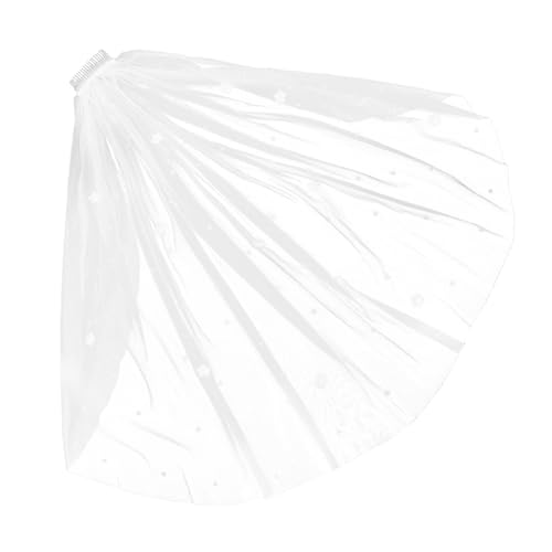 FOMIYES Romantischer Brautschleier mit Floraler Spitze und Künstlichen Perlen Weicher Einlagiger Tüll-schleier mit Kamm Lang Leichter Hochzeitsschleier für Naturinspirierte Zeremonien und FOMIYES Romantischer Brautschleier mit Floraler Spitze und Künstlichen Perlen Weicher Einlagiger Tüll-schleier mit Kamm Lang Leichter Hochzeitsschleier für Naturinspirierte Zeremonien und von FOMIYES