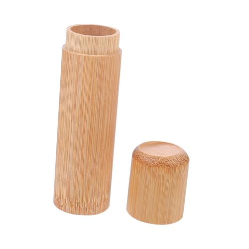 FOMIYES Tragbares Holz zigarettenetui mit Medizinfach Kleine Pillendose Unterwegs Leichtes Multifunktionales Etui für Zigaretten Vitamine und Medikamente Kompakt und von FOMIYES