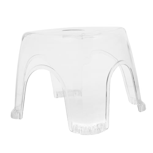 FOMIYES Transparenter Duschhocker Duschbank Kleiner Fußhocker Duschhocker für die Innendusche Kleinkindhocker japanischer Eckhocker für die Dusche Duschstuhl Badezimmerhocker pp von FOMIYES