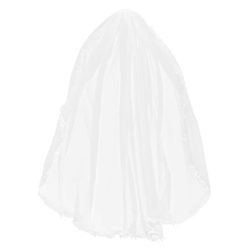 FOMIYES Weißer Brautschleier mit Blattkante und Kamm Romantisches Filigranes Spitzen-accessoire für Brautkleid Lang Zarter Kopfschmuck für Outdoor Indoor-hochzeiten FOMIYES Weißer Brautschleier mit Blattkante und Kamm Romantisches Filigranes Spitzen-accessoire für Brautkleid Lang Zarter Kopfschmuck für Outdoor Indoor-hochzeiten von FOMIYES