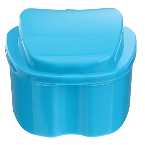 FOMIYES Zahnprothese Box Zahnspangendose Prothesen Aufbewahrungsbox Prothesendose Gebissdose Zahnprothesendose Dental Box Bade Prothesen Behälter für Aufbissschiene Knirscherschiene Zahnpflege von FOMIYES