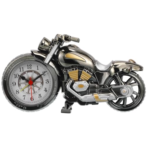 FOMIYES Tisch Schreibtisch Zeituhr Alter Wecker Mini-Fahrrad Rustikale Regale Uhr Im Alten Stil Fahrräder Vintage-Uhr Wanduhr Antikes Uhren Für Kind Metall Tischuhr von FOMIYES