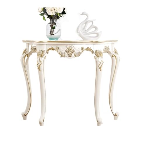 FOMWWVYS Konsolentisch, Eingangsschrank, Wand-zu-Wand-Flurtisch, Eingangs-Wohnzimmerteiler Flurtisch(White) von FOMWWVYS